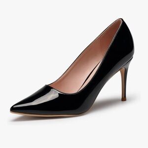 GenShuo Elegant Black Stiletto Heels